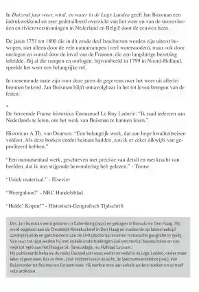 DUIZEND JAAR WEER, WIND EN WATER IN DE LAGE LANDEN