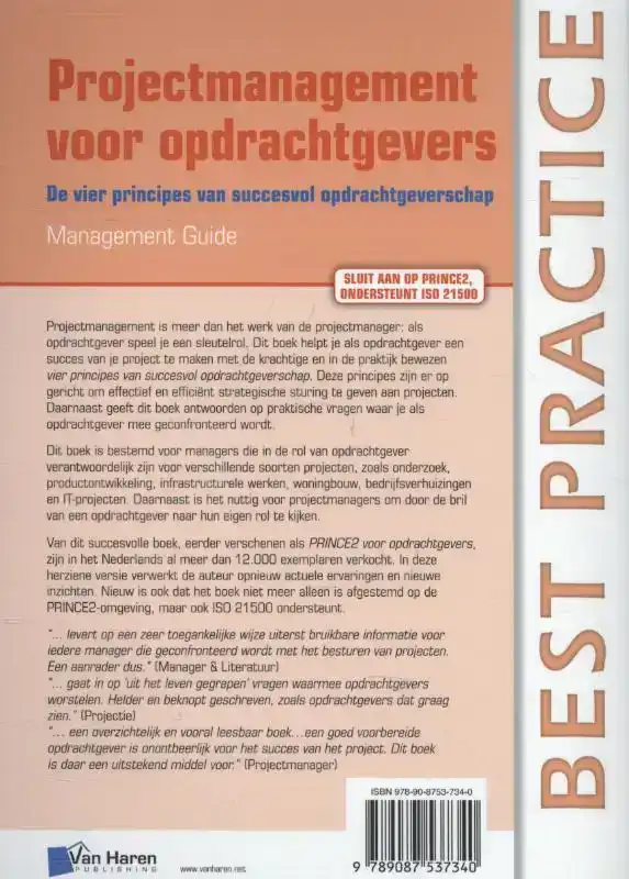 PROJECTMANAGEMENT VOOR OPDRACHTGEVERS