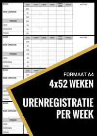 URENREGISTRATIE / URENSTAAT BOEKJE WEKELIJKS - VOOR PERSONEE