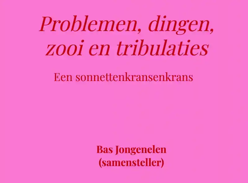 PROBLEMEN, DINGEN, ZOOI EN TRIBULATIES