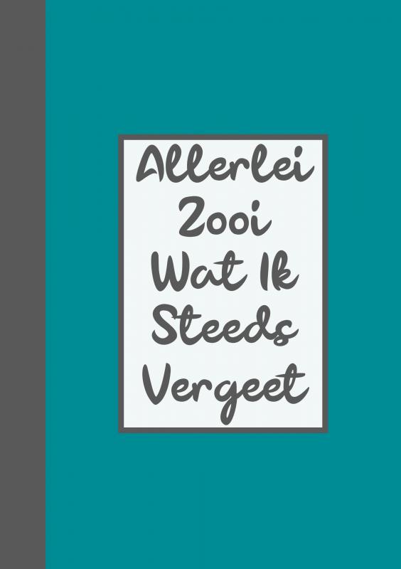 WACHTWOORDENBOEKJE / WACHTWOORDEN BOEKJE - ALLERLEI ZOOI WAT