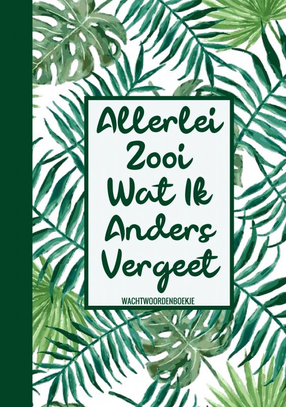 BOEK CADEAU VROUW / BOEKCADEAU COLLEGA - WACHTWOORDENBOEKJE