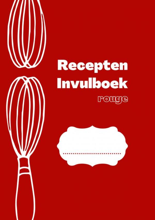 RECEPTEN INVULBOEK ROUGE