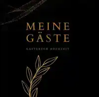 MEINE GASTE- GASTEBUCH HOCHZEIT BLACK 78 SEITEN, PREMIUM HAR