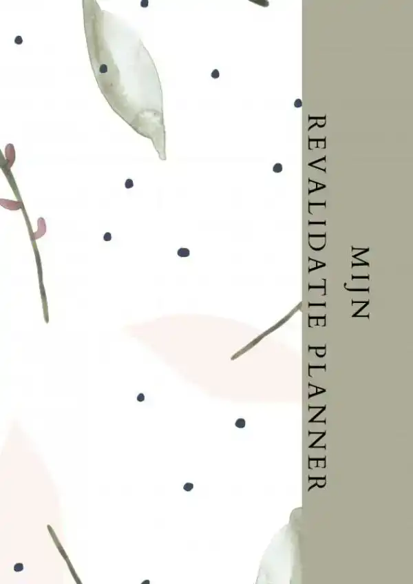 REVALIDATIE PLANNER - DAGPLANNER - THERAPIE PLANNER - A4.