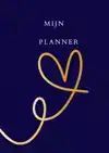 MIJN PLANNER HART BLAUW/GOUD.