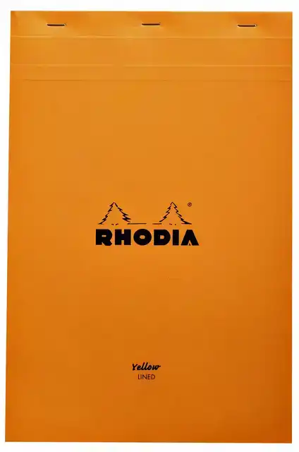 SCHRIJFBLOK RHODIA A4 LIJN 80VEL 80GR