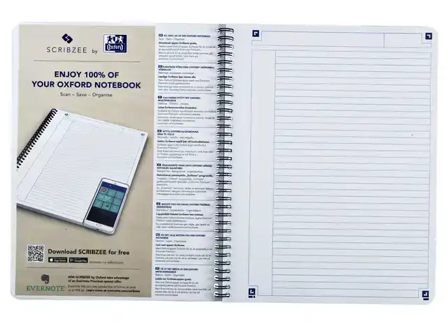 SPIRAALBLOK OXF TOUCH A4 LIJN 140PAG