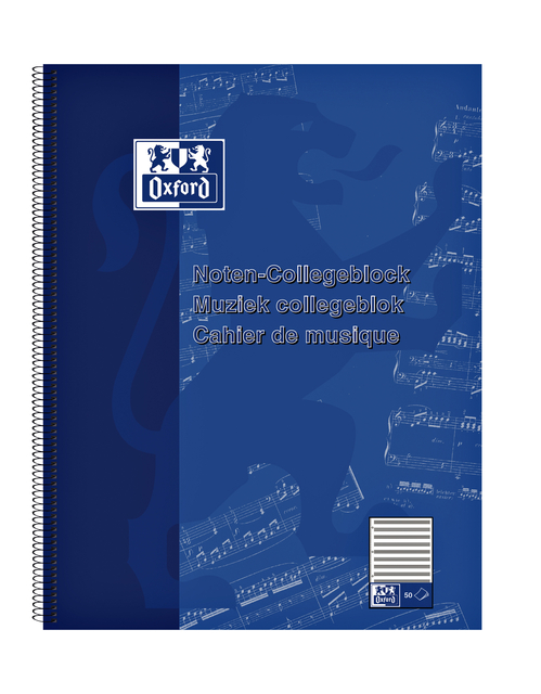 COLLEGEBLK OXF A4+ MUZIEK 4GAATS 100PAG