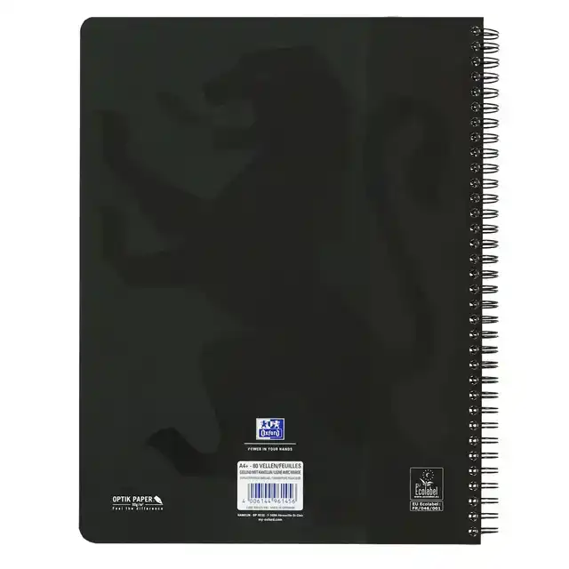 COLLEGEBLK OXF SCHOOL A4+ LN 23GAATS