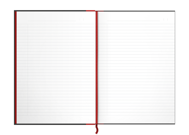 NOTITIEBOEK OXFORD BLACK N' RED A4