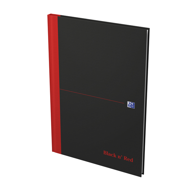 NOTITIEBOEK OXFORD BLACK N' RED A4