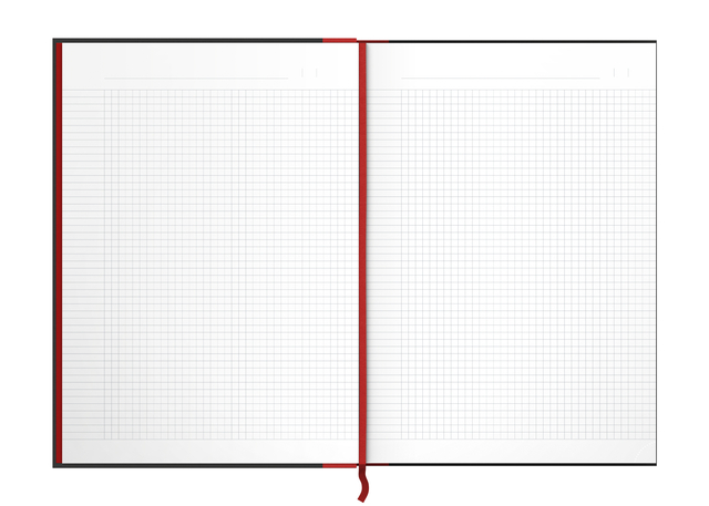 NOTITIEBOEK OXFORD BLACK N' RED A4