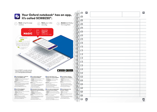 SPIRAALBLOK OXFORD MYCOLOURS A5 LIJN