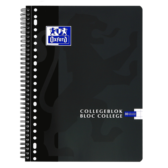 COLLEGEBLK OXF SCHOOL A4 RT 10MM 23G