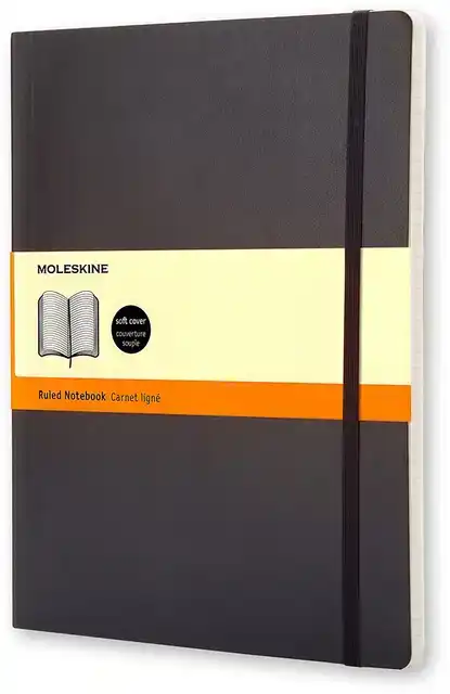 NOTITIEBOEK MOLESKINE XL 190X250MM LIJN