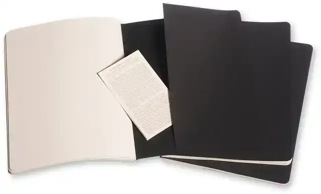 SCHRIFT MOLESKINE 190X250MM LIJN 240PAG