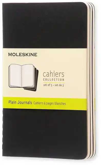 SCHRIFT MOLESKINE 90X140MM BLC 240PAG