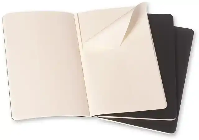 SCHRIFT MOLESKINE 90X140MM BLC 240PAG