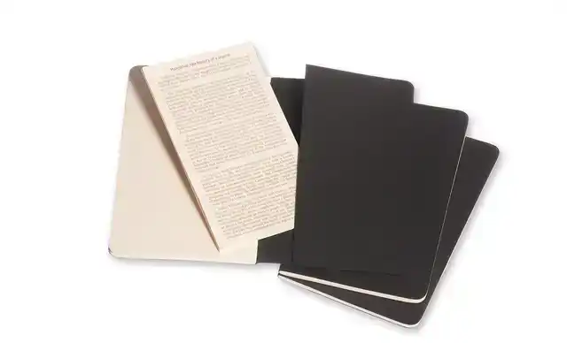 SCHRIFT MOLESKINE 90X140MM BLC 240PAG