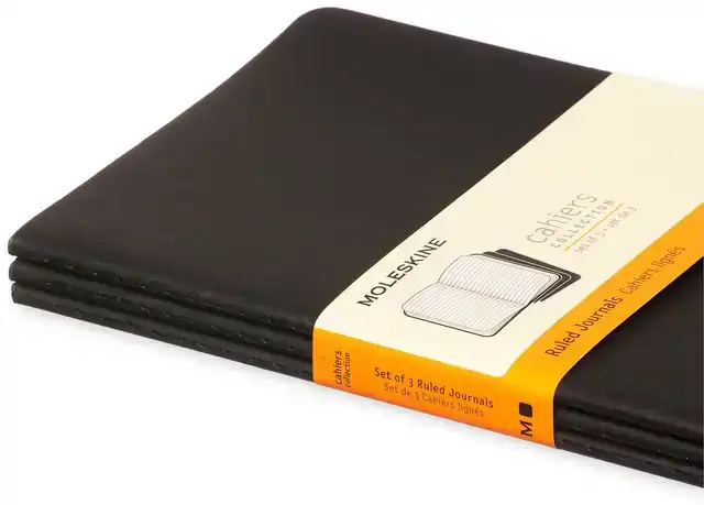 SCHRIFT MOLESKINE 130X210MM LIJN 160PAG