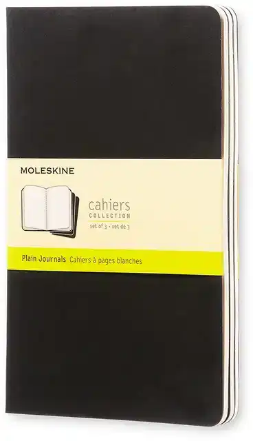 SCHRIFT MOLESKINE 130X210MM BLC 160PAG