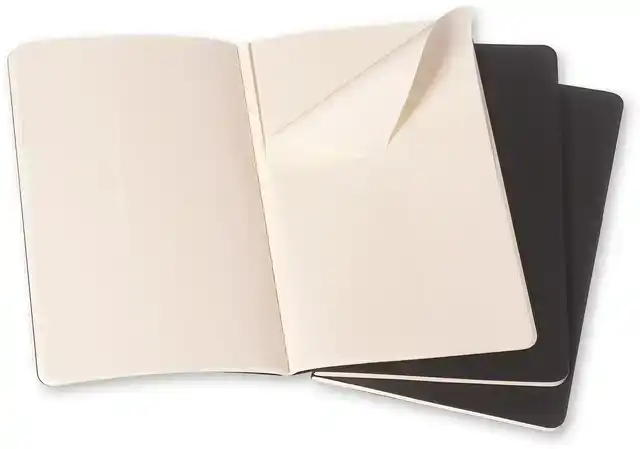SCHRIFT MOLESKINE 130X210MM BLC 160PAG