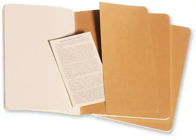 SCHRIFT MOLESKINE 130X210MM BLC 160PAG