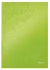 NOTITIEBOEK LEITZ WOW A4 LIJN 80V GROEN