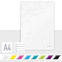 NOTITIEBOEK LEITZ WOW A4 LIJN 80V WIT
