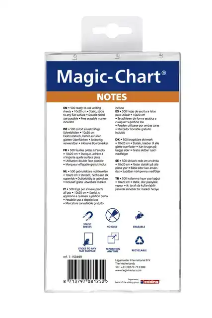 MAGIC CHART NOTES LEGAMASTER 10X20CM