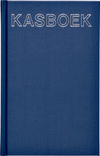 KASBOEK 103X165MM 192BLZ 1 KOLOM BLAUW