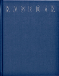KASBOEK 165X210MM 192BLZ 1 KOLOM BLAUW