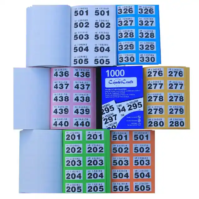 NUMMERBLOK COMBICRAFT 1 1000 ASSORTI 6