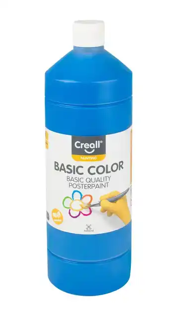 PLAKKAATVERF CREALL BASIC BLAUW 1000ML