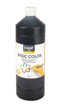 PLAKKAATVERF CREALL BASIC ZWART 1000ML