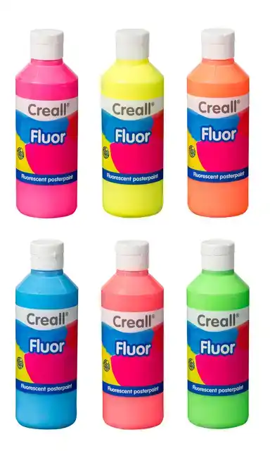 PLAKKAATVERF CREALL FLUOR ORANJE 250ML