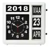 WANDKLOK PEREL FLIPOVER 31CM ZWART WIT