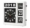 WANDKLOK PEREL FLIPOVER 31CM ZWART WIT