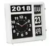 WANDKLOK PEREL FLIPOVER 31CM ZWART WIT