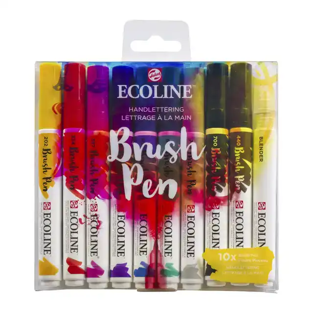 BRUSHPEN TALENS ECOLINE SET 10 STUKS