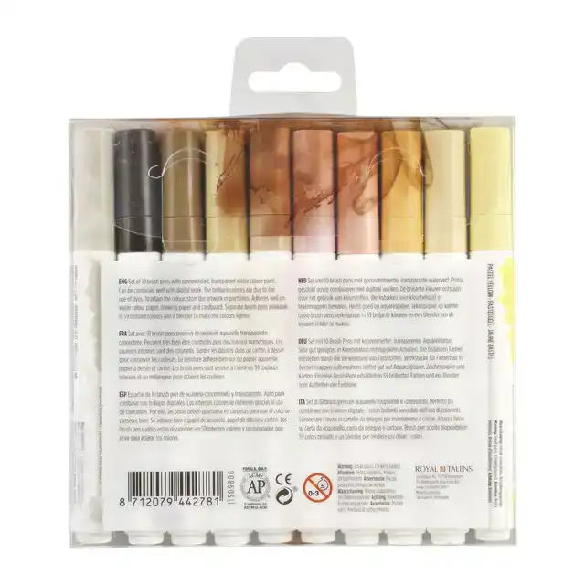 BRUSHPEN TALENS ECOLINE SET 10 STUKS