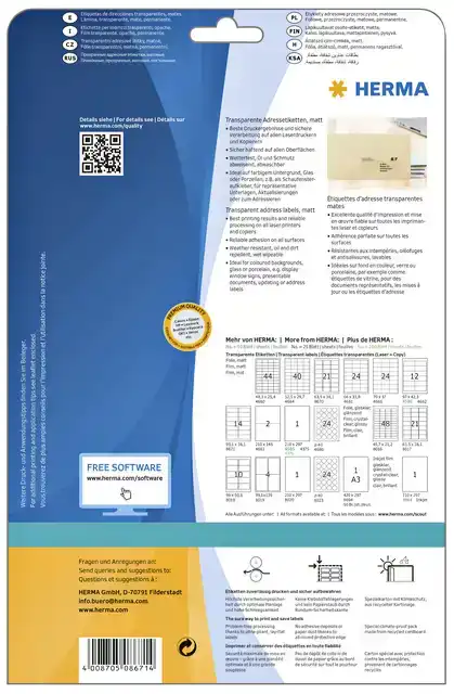 ETIKET HERMA 8671 A4 99.1X38.1 FOLIE