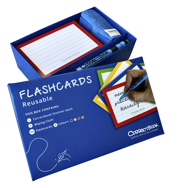 FLASHCARD CORRECTBOOK 75X110MM 144