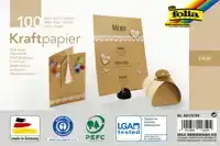KRAFTPAPIER FOLIA A5 120GR 100 VEL