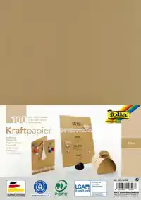 KRAFTPAPIER FOLIA A4 120GR 100 VEL