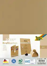 KRAFTPAPIER FOLIA A4 230GR 50 VEL