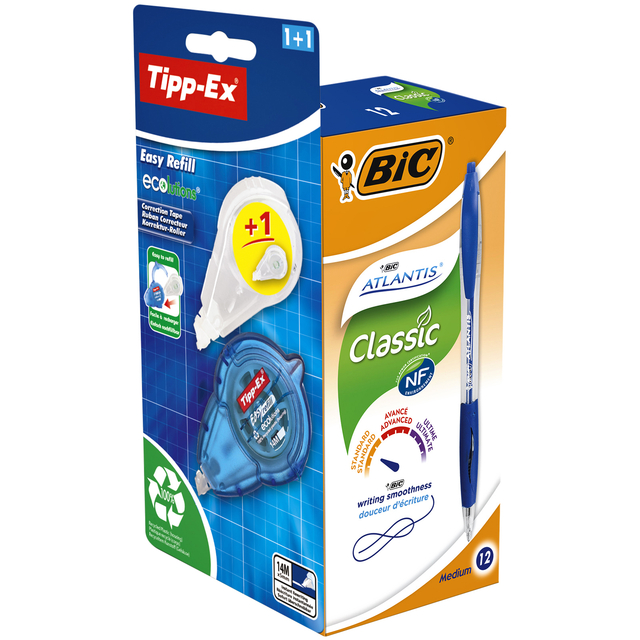 BALPEN BIC ATLANTIS + GRATIS TIPP-EX