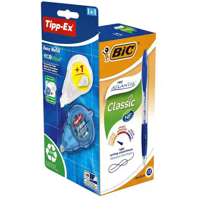 BALPEN BIC ATLANTIS + GRATIS TIPP-EX