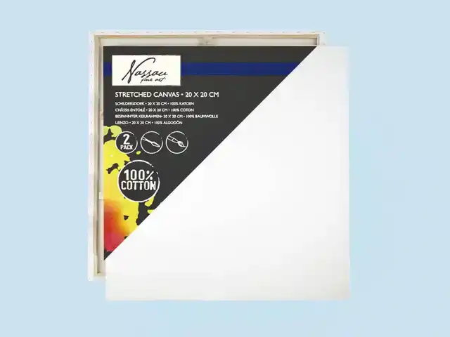 CANVAS NASSAU FINE ART 20X20CM 100